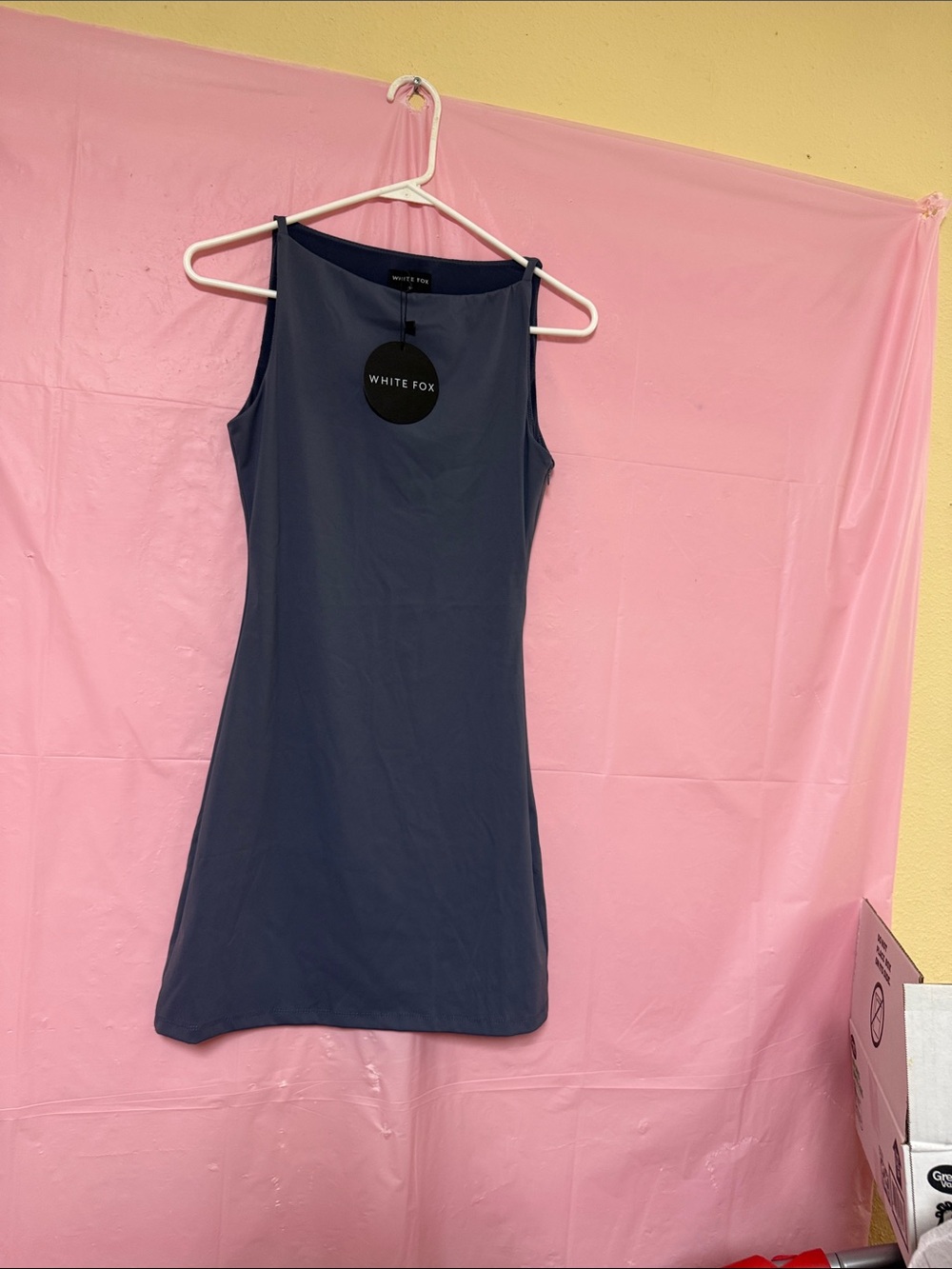 White Fox Boutique Navy Sleeveless Mini Dress